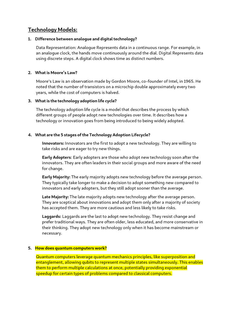 Emerging Technology Exercise Pdf Quantum Computing Artificial