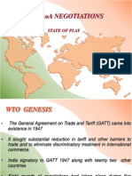 Wto-Aoa Negotiations: State of Play