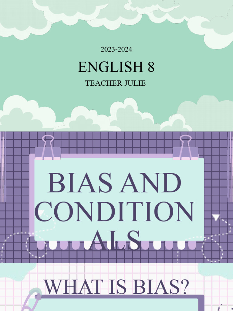 Understanding Bias and Conditionals | PDF | Bias | Conformity