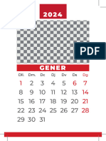 Plantilla Calendari Personalitzat Foto