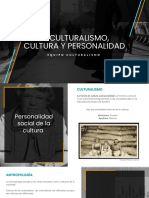El Culturalismo, Cultura y Personalidad
