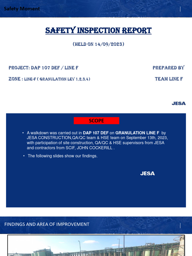Inspection report line f pdf