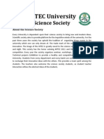 Activities of Science Society (2010-2011)