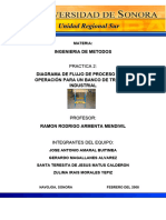 Practica 2 DIAGRAMA DE FLUJO DE PROCESO DE LA OPERACION
