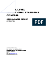 School Level Educational Statistics of Nepal: Consolidated Report