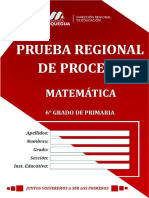 Prueba - 6º Matematicas Proceso