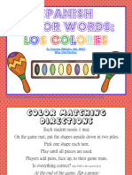 Spanish Color Words