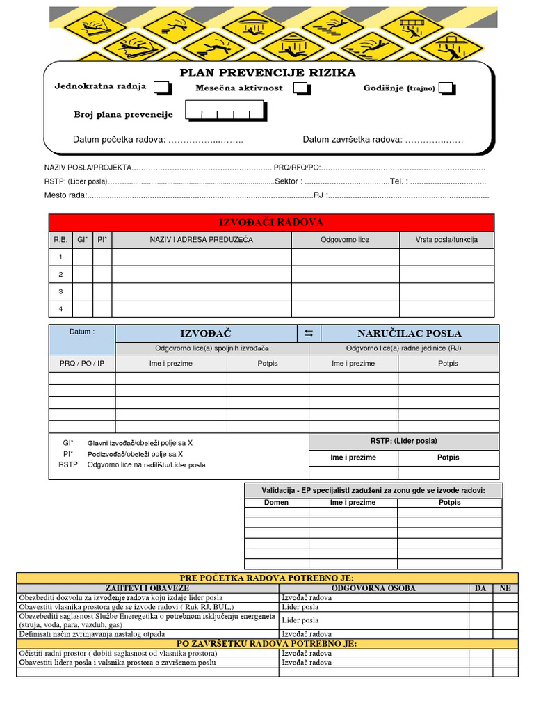 Plan Prevencije Rizika | PDF