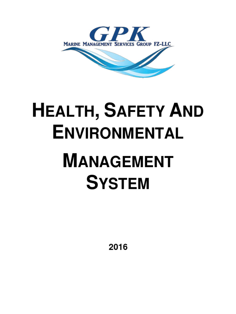 Gpkmms-Health, Safety Env MGMT System (Index) | PDF | Audit | Safety