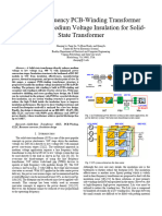 A High-Frequency PCB-Winding Transformer Design With Medium Voltage Insulation For Solid-State Transformer