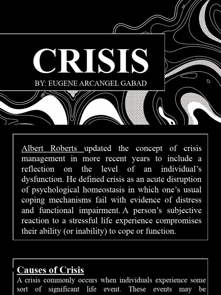 Understanding Crisis Management Phases | PDF | Stress (Biology) | Anxiety