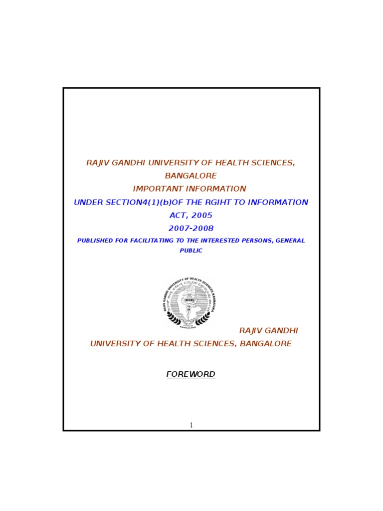 Rajiv gandhi university of health sciences karnataka thesis