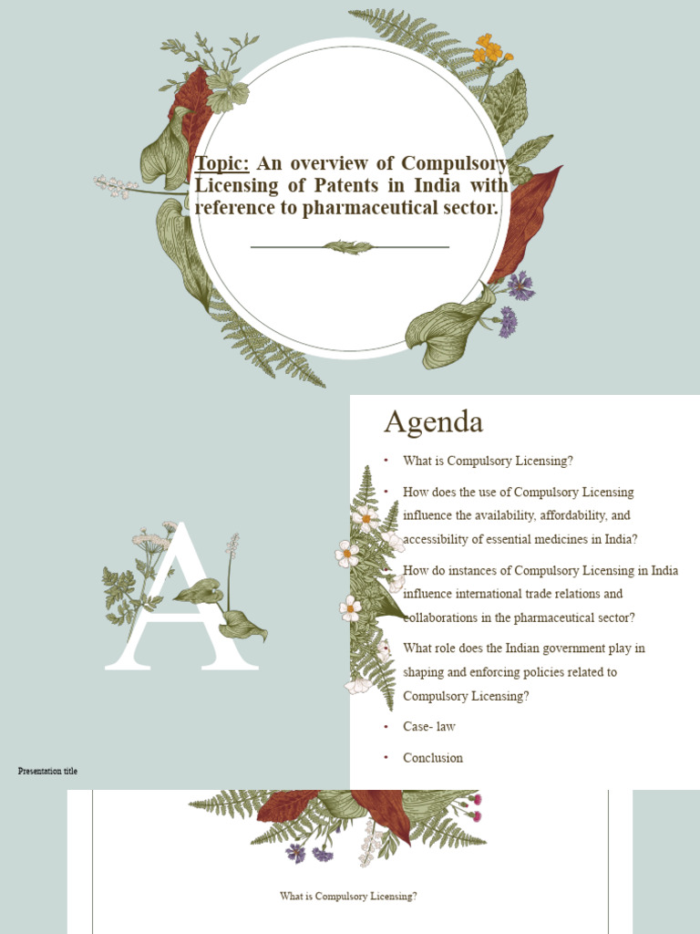 topic-an-overview-of-compulsory-licensing-of-patents-in-india-with