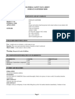 Surface Sanitizer MSDS PDF