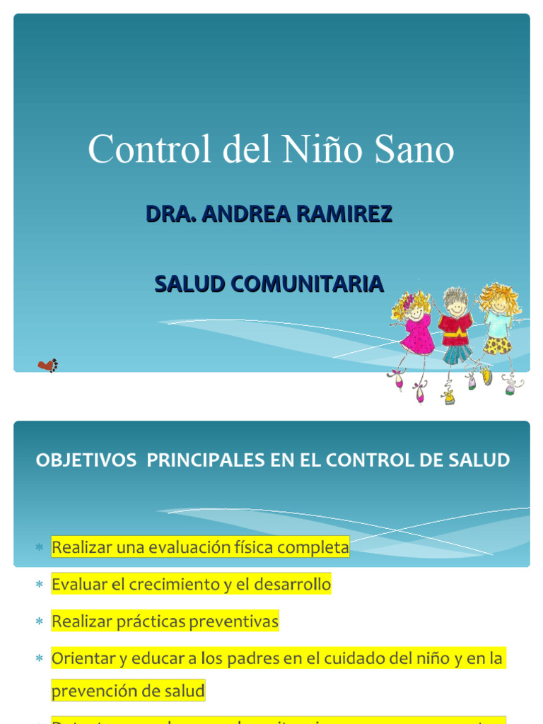 Control de Salud Infantil Integral | PDF | Amamantamiento | Educación ...