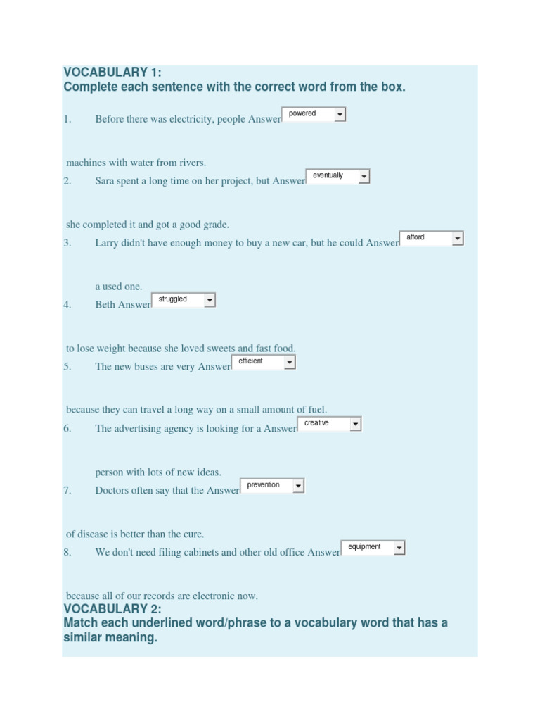 Myelt Unit 2 Download Free Pdf Vocabulary
