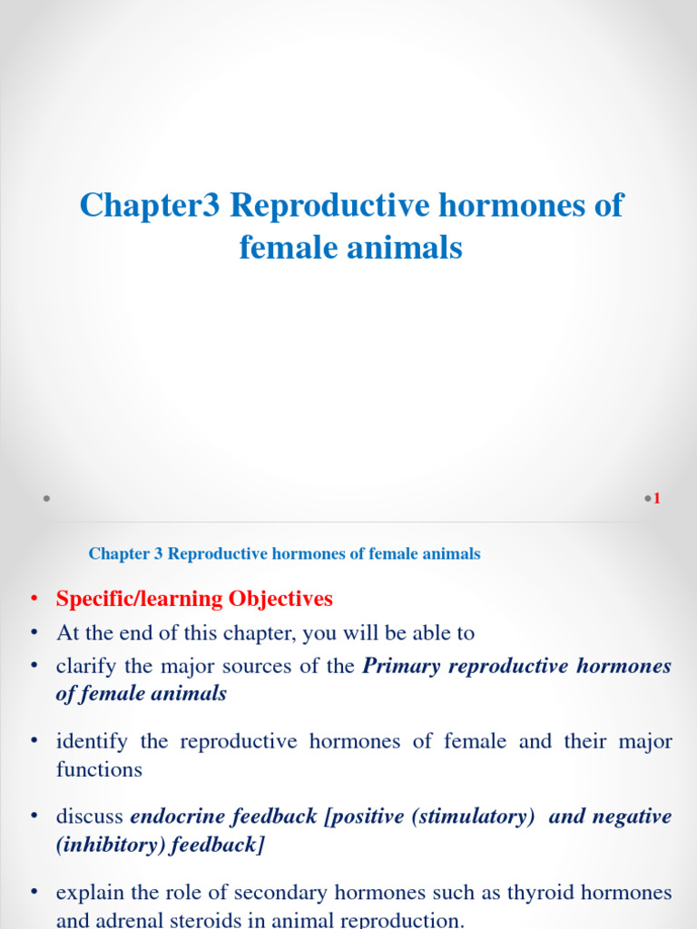 Female Animal Reproductive Hormones | PDF | Luteinizing Hormone ...