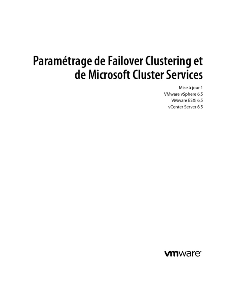Vsphere Esxi Vcenter Server 651 Setup Mscs | PDF | Machine virtuelle ...