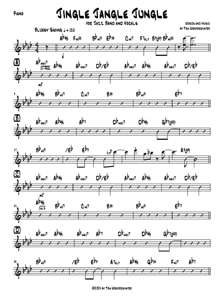 Jingle Jangle Jungle - Piano | PDF