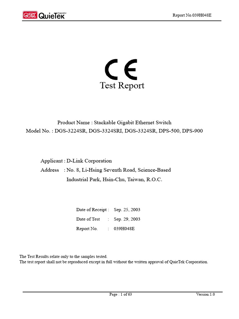 Test Report | PDF | Electromagnetism | Computer Engineering