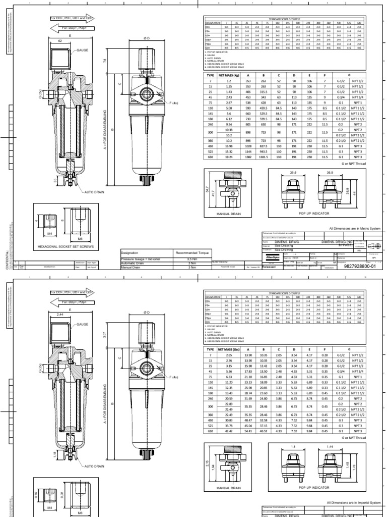 Dimension drawing ud dd pd ddp pdp qd 7 630 standard pdf