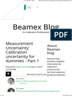 Calibration Uncertainty For Dummies - Part 1