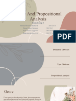 Group 5 Genre and Propositional Analysis