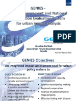 GENIES - Global Environment and National Information Evaluation System for urban analysis