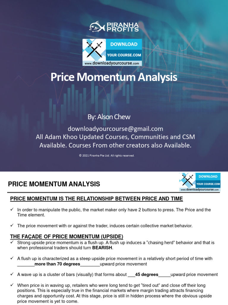 Price Momentum Analyis | PDF | Prices | Market Trend