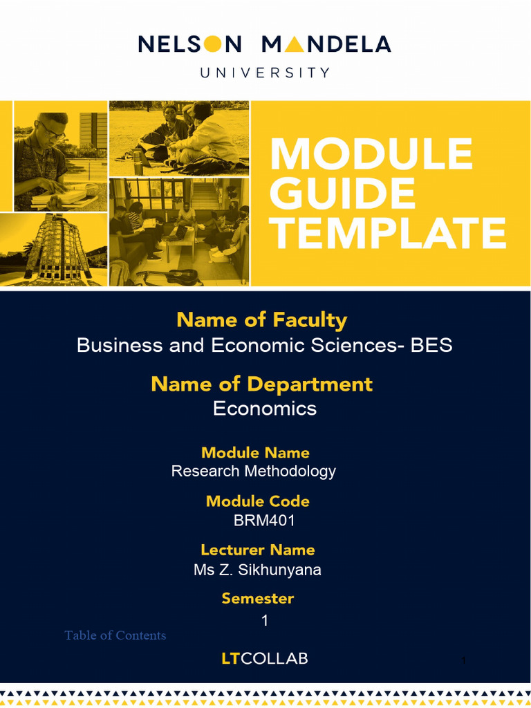 Module Guide | PDF | Methodology | Survey Methodology