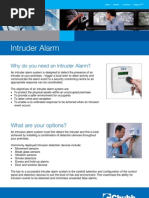 Intruder Alarm Brochure