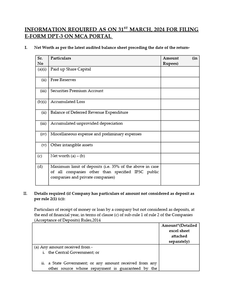 DPT-3 Filing Requirements for Companies | PDF | Banks | Securities ...