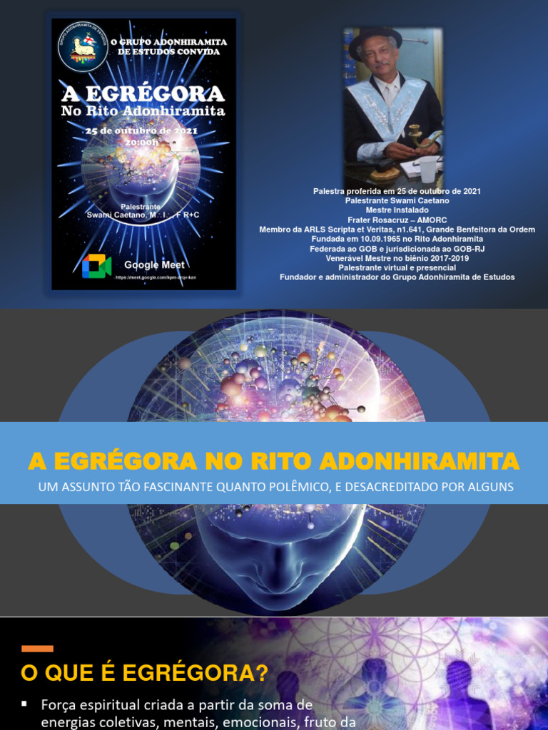 Egrégora: Conceitos e Significados | PDF | Teosofia | Loja Maçônica