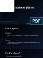 Introduction To JQuery