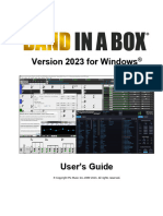 Band-in-a-Box 2023 Manual