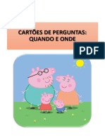 Cartões de Perguntas Peppa Pig