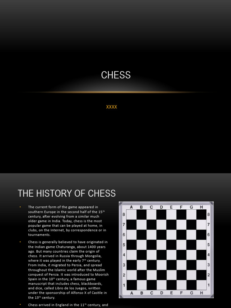 History and Impact of Chess | PDF | Chess | Abstract Strategy Games
