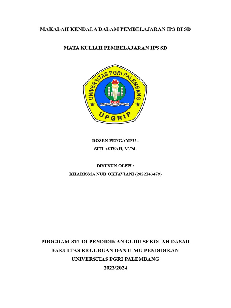 Kendala Pembelajaran IPS SD | PDF