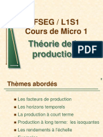 L1S1-Micro 1-4. - La Théorie de La Production
