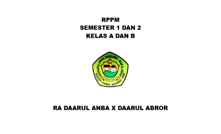 Cover Program Semester RPPM | PDF
