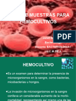 38 Toma de Muestras para Hemocultivos