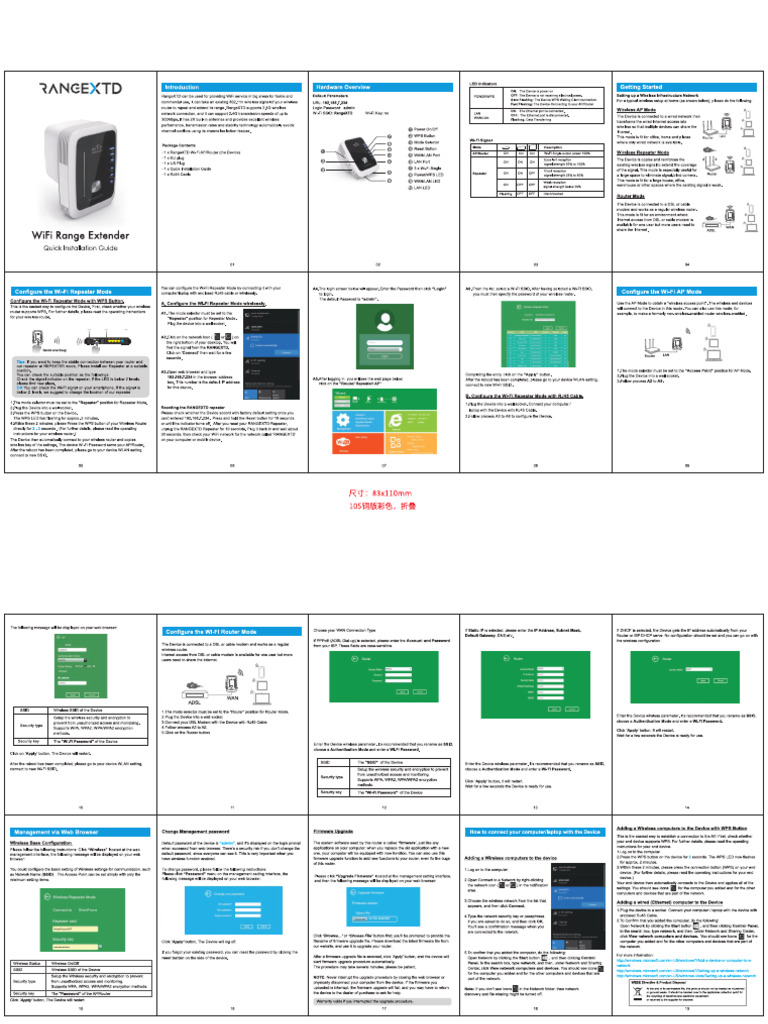 User Manual 4641780 Repeteur WIFI | PDF