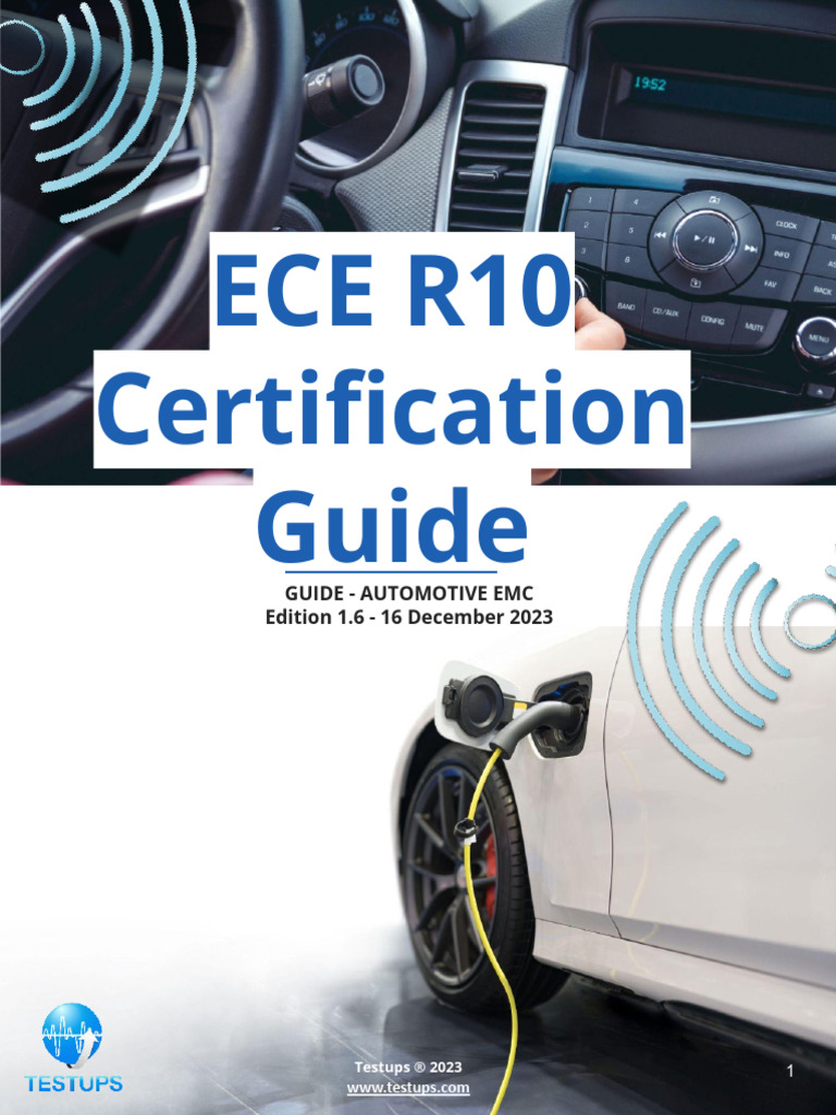 ECE R10 Certification Guide Edition 1.6 | PDF | Electromagnetic ...
