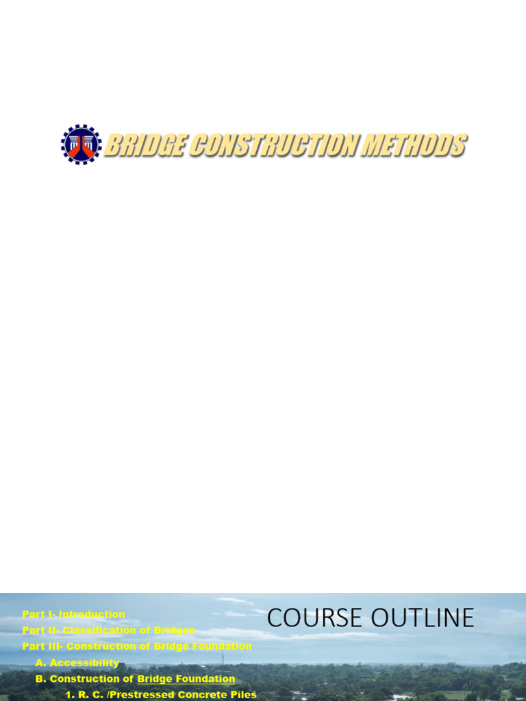 Bridge Construction Method | PDF | Deep Foundation | Foundation ...