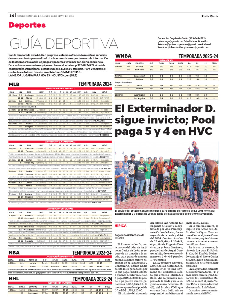 Gu A Deportiva 20 05 2024 Pdf Ligas Deportivas Ligas De B Isbol