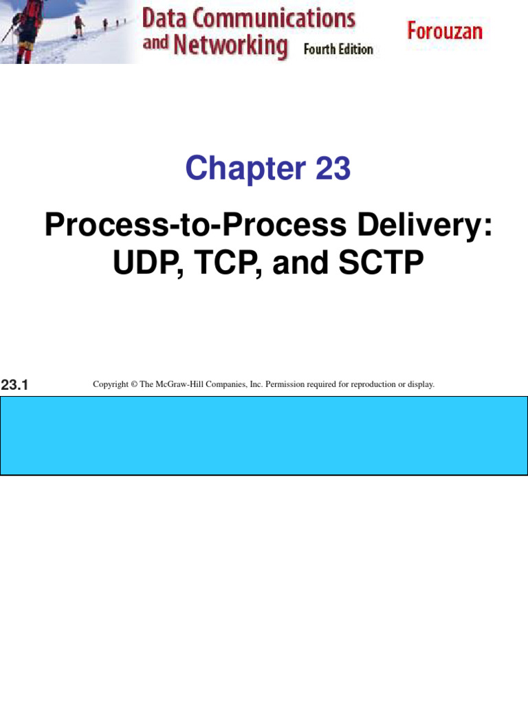Unit 4 TCP, UDP, SCTP | PDF | Transmission Control Protocol | Port ...