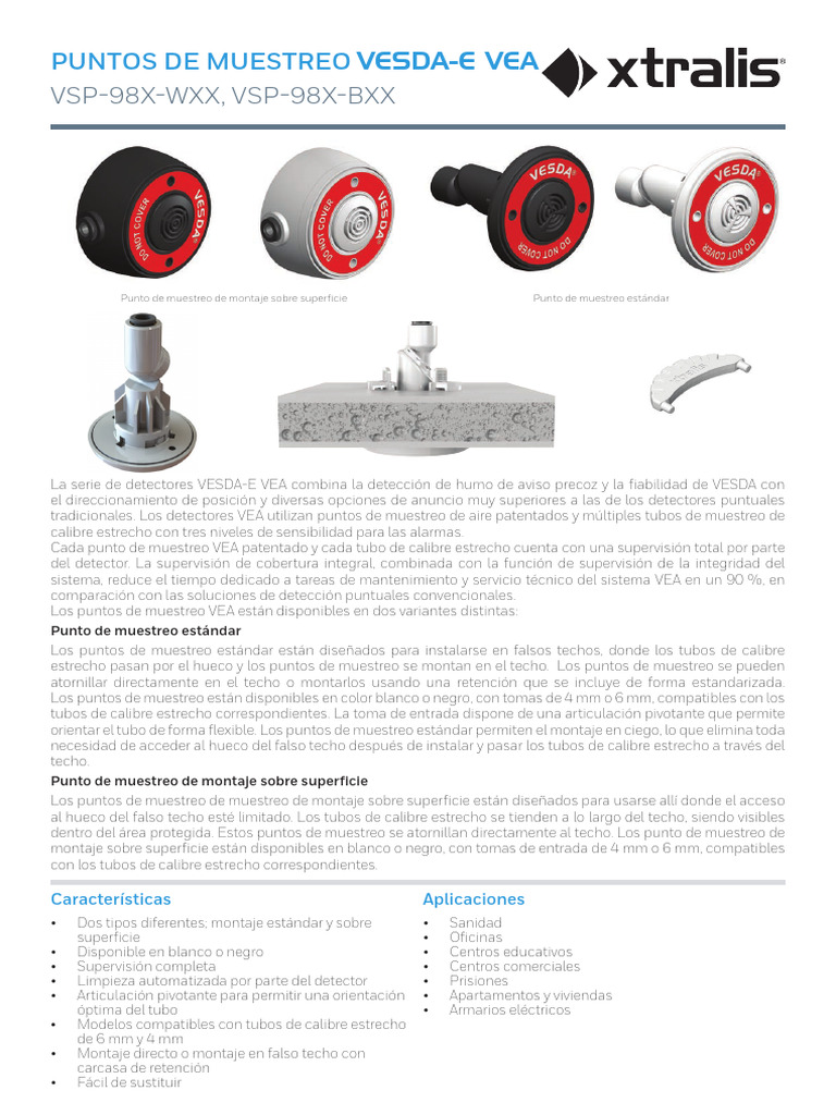 VESDA Sampling point | PDF | Informática