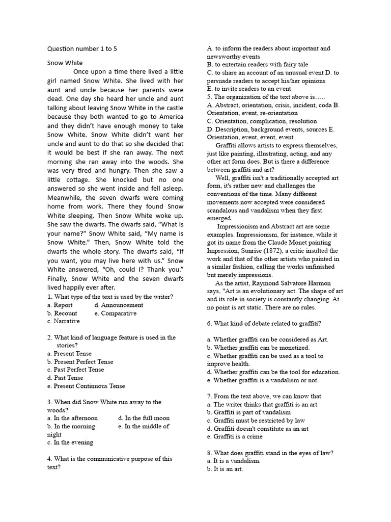 Soal Pas Bahasa Inggris Semester 2 Pdf Graffiti