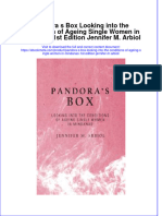 Full Ebook of Pandora S Box Looking Into The Conditions of Ageing Single Women in Mindanao 1St Edition Jennifer M Arbiol Online PDF All Chapter