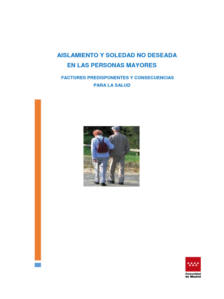 Aislamiento y Soledad No Deseada en Las Personas Mayores | PDF | Vejez ...